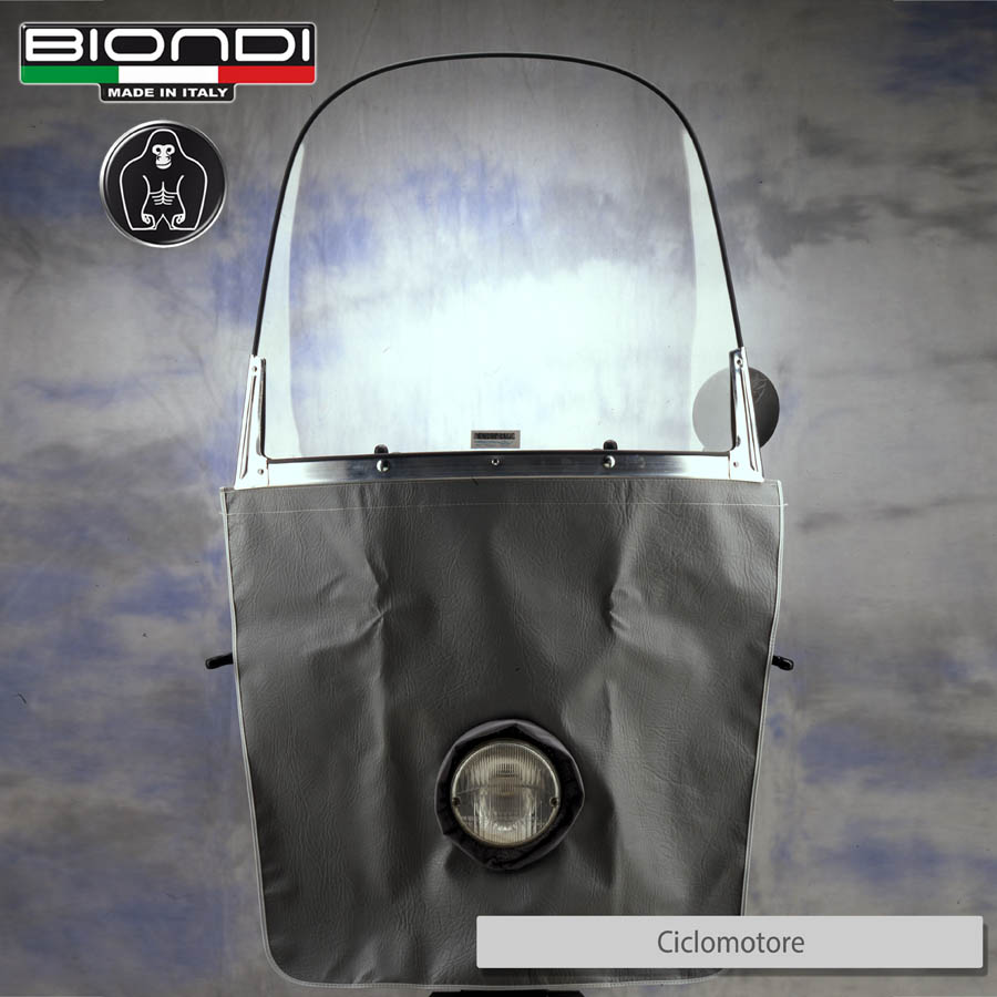 Parabrezza Mod.Maestrale (solo schermo trasparente) con stecche alluminio - per Ciclomotori, Vespa, Lambretta - immagine 10