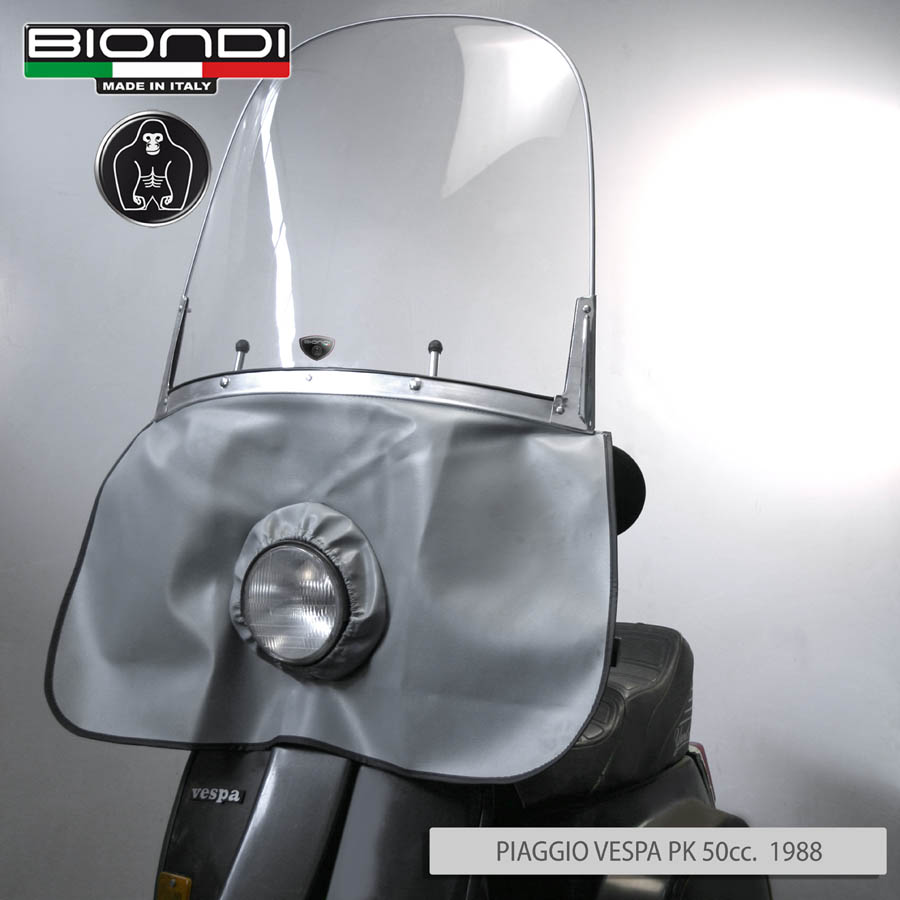 Parabrezza Mod.Maestrale (solo schermo trasparente) con stecche alluminio - per Ciclomotori, Vespa, Lambretta - immagine 6