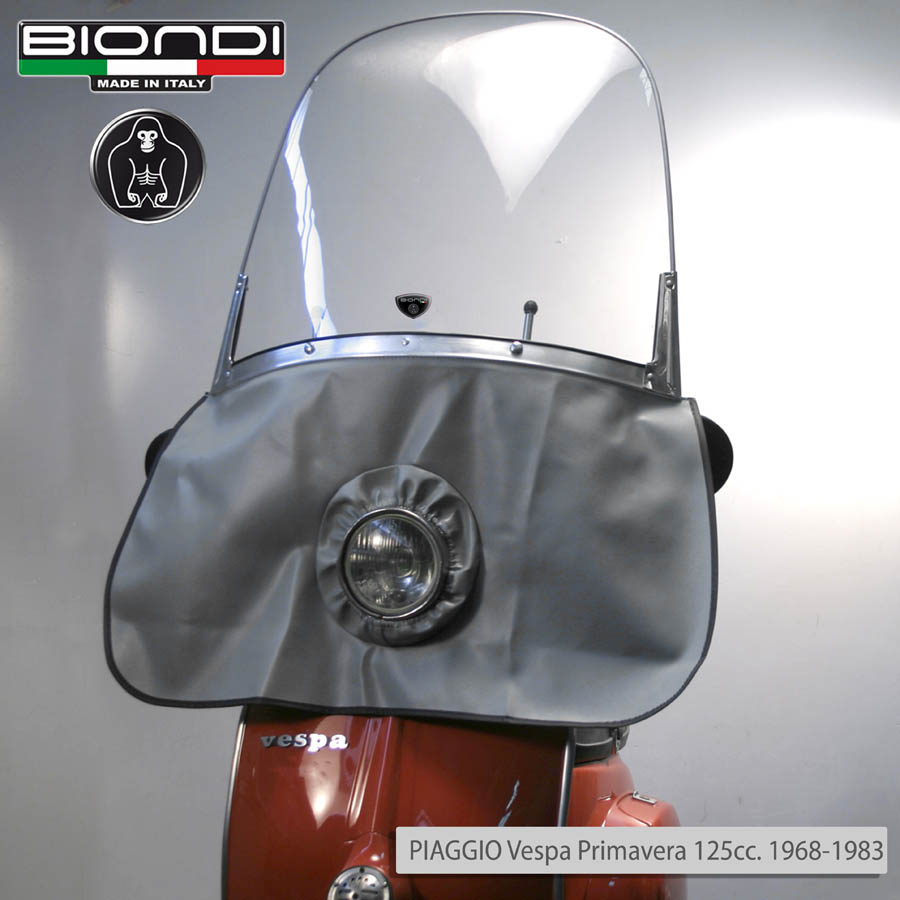 Parabrezza Mod.Maestrale (solo schermo trasparente) con stecche alluminio - per Ciclomotori, Vespa, Lambretta - immagine 7