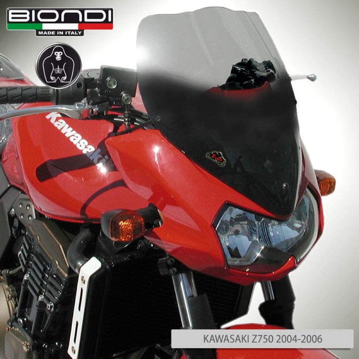 Small Screen Smoke Grey - KAWASAKI Z750  2004-2006 - Image 2