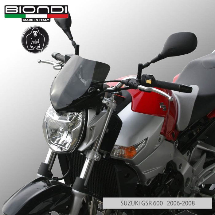 Small Screen Smoke Grey Dark SUZUKI GSR 600 2006-2008 - Image 2