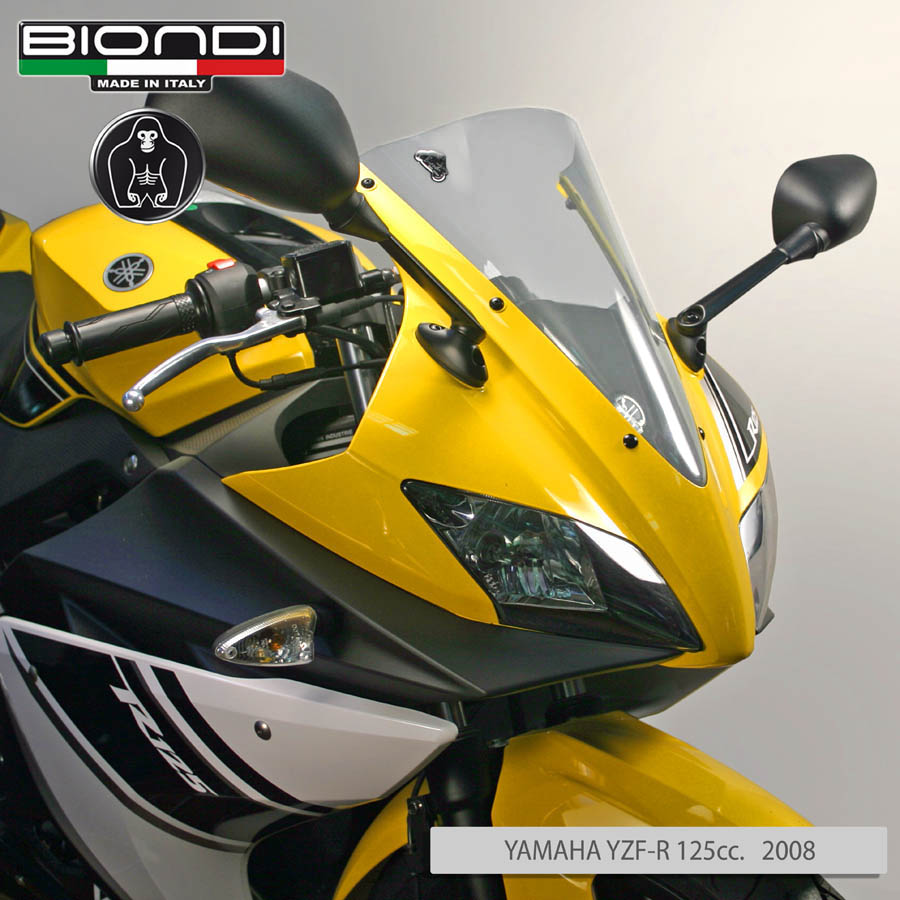 Small Screen Transparent – YAMAHA YZF-R 125cc. 2008-2013 - Image 2