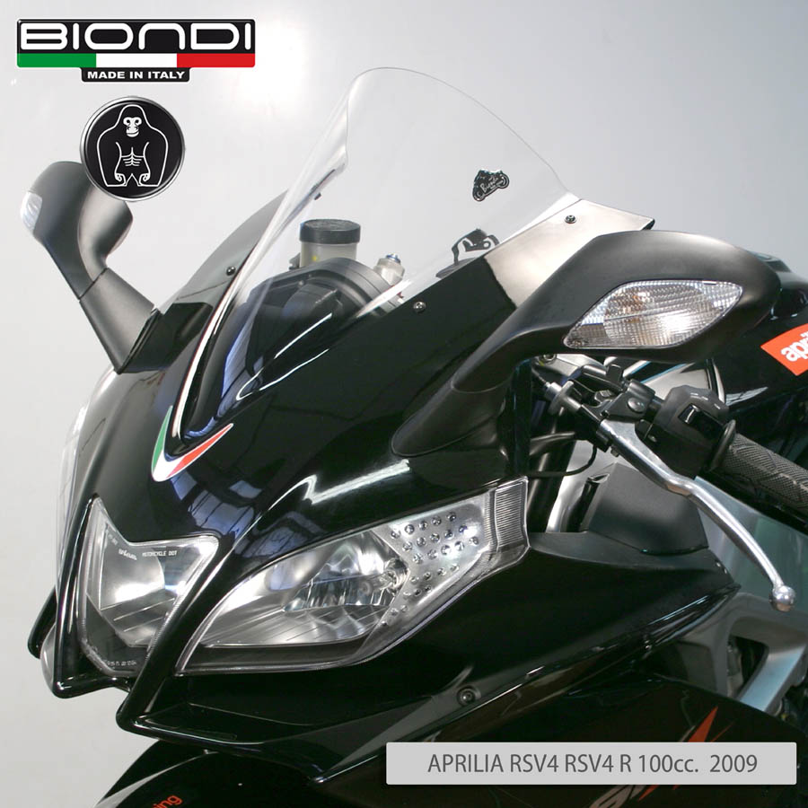Cupolino Trasparente doppia bolla - APRILIA RS 125cc. 2011, RS 50cc. 2011, RS4 125cc. 2011, RS4 50cc. 2011, RSV4 Factory 1000cc 2009, RSV4 R 1000cc. 2010 - immagine 2