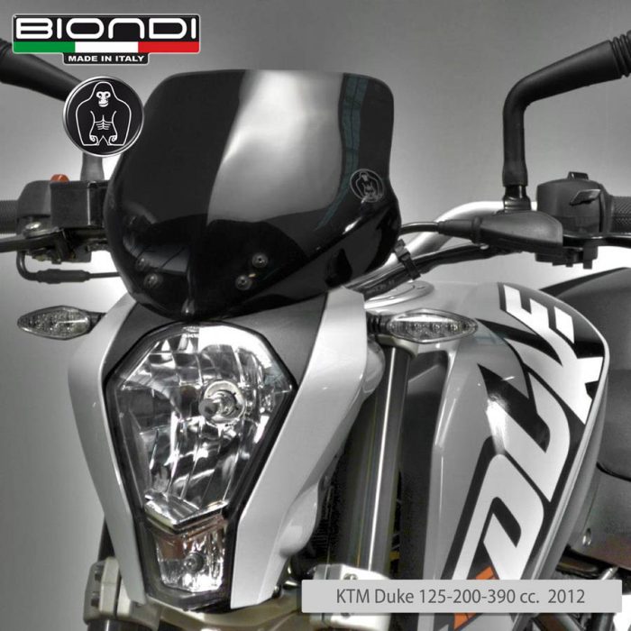 Small Screen Smoke Grey Dark KTM Duke 125/200/390cc. 2012 - Image 2