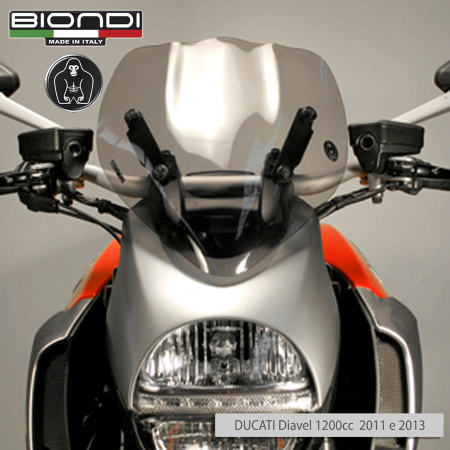 Cupolino Fumé DUCATI Diavel 1200cc. 2011 e 2013 - immagine 4