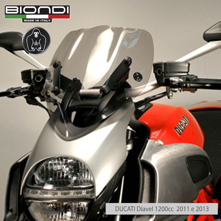 Cupolino Fumé DUCATI Diavel 1200cc. 2011 e 2013 - immagine 2