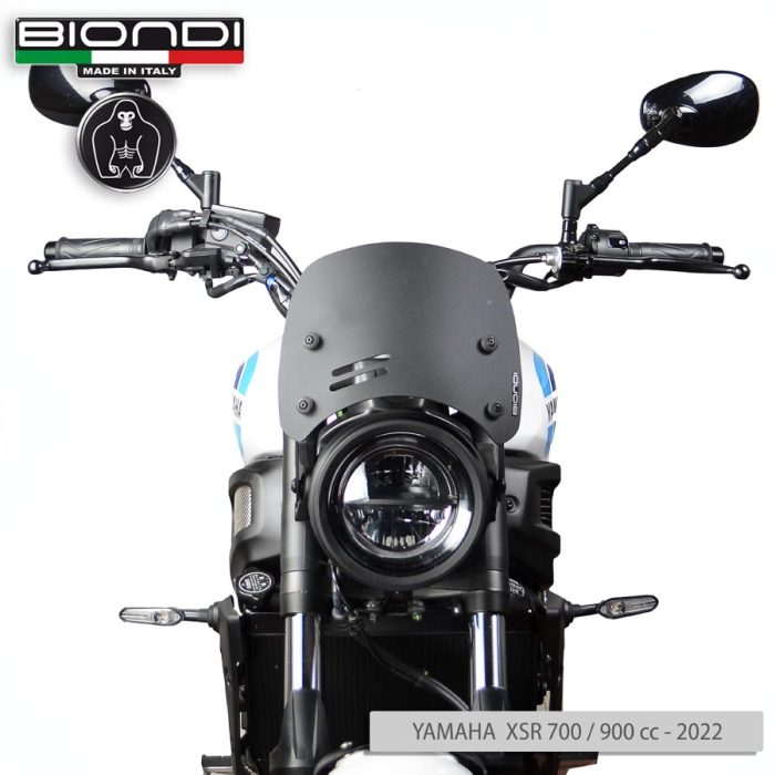 Windshield Satin Matt Black Mod. Caffè (Mounting kit included) – BENELLI Imperiale 400 (2021->); MOTO GUZZI V7 Classic 744 (2008-2012); V7 Stone/Special 744 (2012-2015); V7 II Stone/Special 744 (2015-2017); TRIUMPH Bonneville (2008-2016)(2017-2020); YAMAHA XSR 700/900 (2022->) - Image 10