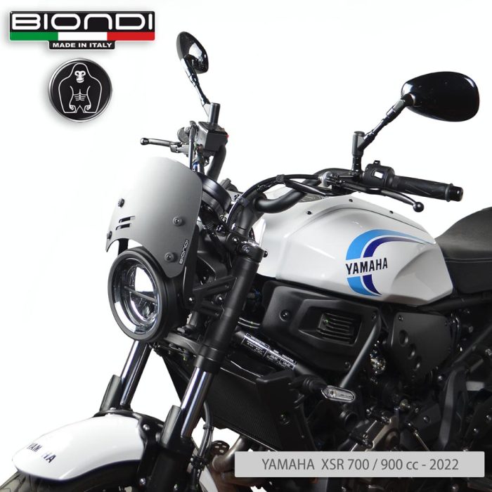 Windshield Satin Matt Black Mod. Caffè (Mounting kit included) – BENELLI Imperiale 400 (2021->); MOTO GUZZI V7 Classic 744 (2008-2012); V7 Stone/Special 744 (2012-2015); V7 II Stone/Special 744 (2015-2017); TRIUMPH Bonneville (2008-2016)(2017-2020); YAMAHA XSR 700/900 (2022->) - Image 9