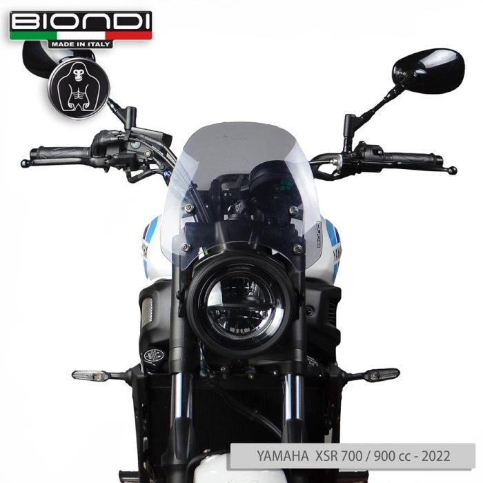 Windshield Smoke Grey Mod. Sport (Mounting kit included) – BENELLI Imperiale 400 (2021->); MOTO GUZZI V7 Classic 744 (2008-2012); V7 Stone/Special 744 (2012-2015); V7 II Stone/Special 744 (2015-2017); TRIUMPH Bonneville (2008-2016)(2017-2020); YAMAHA XSR 700/900 (2022->) - Image 9