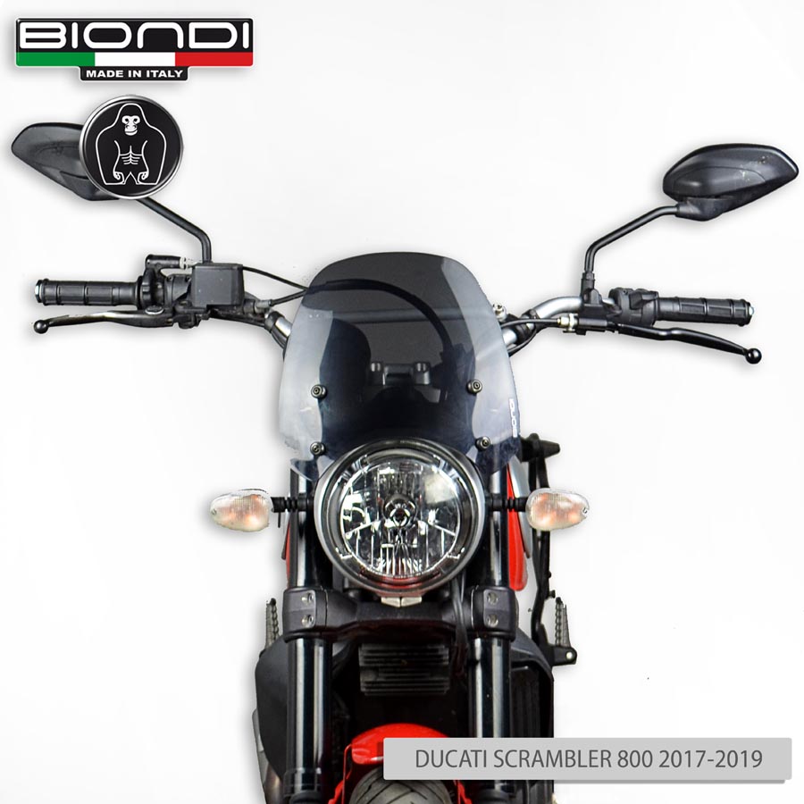 Cupolino Fumè Scuro Mod. Sport (Kit di Montaggio incluso) – Ducati Scrambler 1100 /800/ 400 cc. - immagine 5