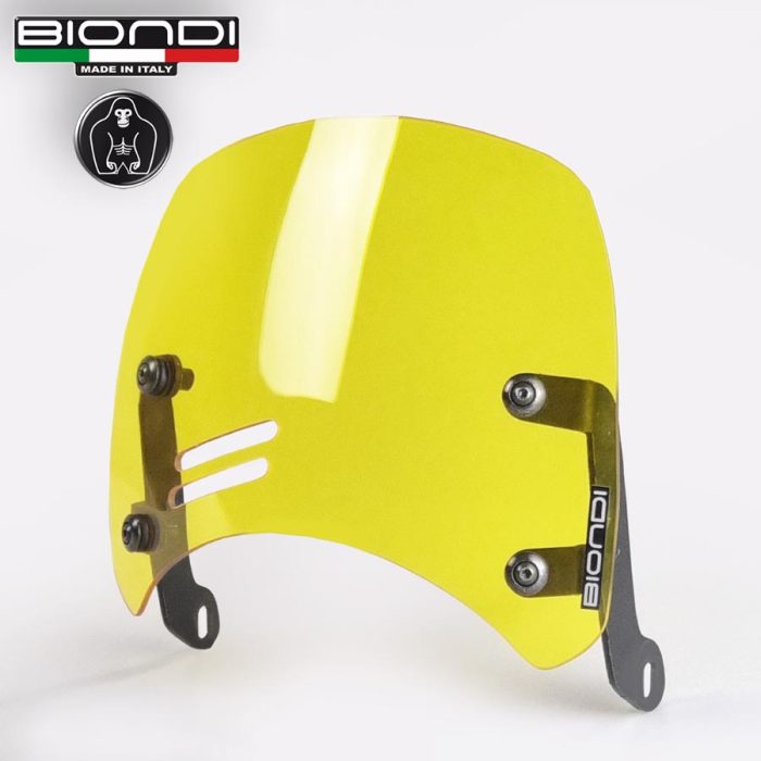 Windshield Yellow Mod. Caffè (Mounting kit included) – BENELLI Imperiale 400 (2021->); MOTO GUZZI V7 Classic 744 (2008-2012); V7 Stone/Special 744 (2012-2015); V7 II Stone/Special 744 (2015-2017); TRIUMPH Bonneville (2008-2016)(2017-2020); YAMAHA XSR 700/900 (2022->) - Image 5