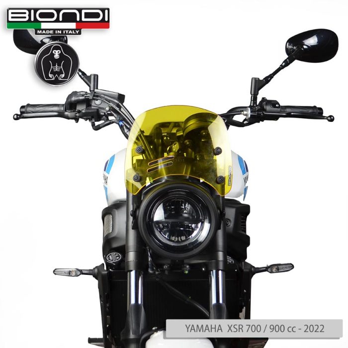 Windshield Yellow Mod. Caffè (Mounting kit included) – BENELLI Imperiale 400 (2021->); MOTO GUZZI V7 Classic 744 (2008-2012); V7 Stone/Special 744 (2012-2015); V7 II Stone/Special 744 (2015-2017); TRIUMPH Bonneville (2008-2016)(2017-2020); YAMAHA XSR 700/900 (2022->) - Image 6