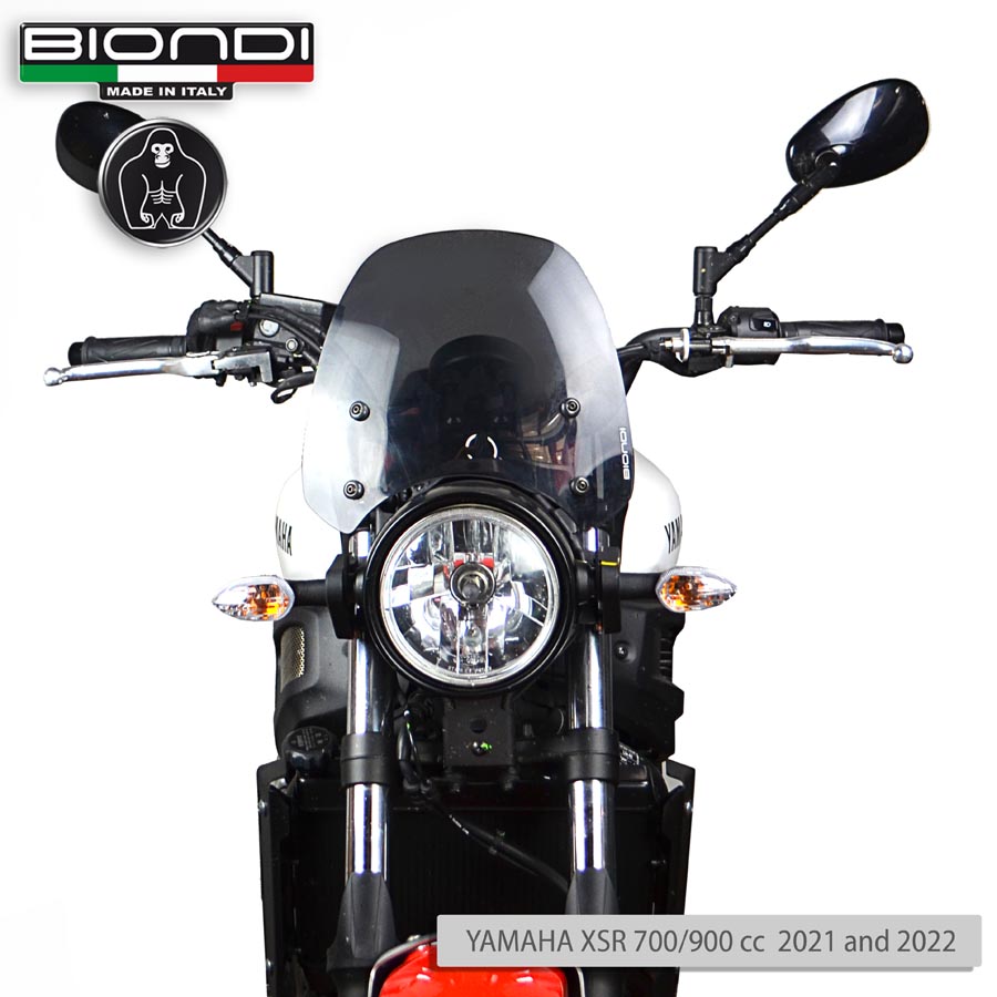 Cupolino Fumè Scuro Mod. Sport (Kit di Montaggio incluso) – YAMAHA XSR 700/900 cc. – 2021 - immagine 2