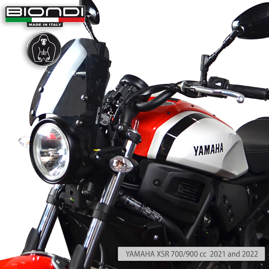 Cupolino Fumè Scuro Mod. Sport (Kit di Montaggio incluso) – YAMAHA XSR 700/900 cc. – 2021 - immagine 3