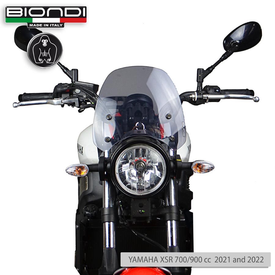 Cupolino Fumè Chiaro Mod. Sport (Kit di Montaggio incluso) – YAMAHA XSR 700/900 cc. – 2021 - immagine 2