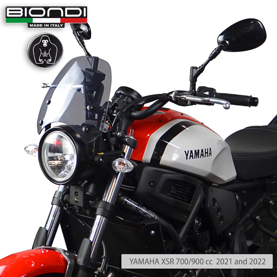Cupolino Fumè Chiaro Mod. Sport (Kit di Montaggio incluso) – YAMAHA XSR 700/900 cc. – 2021 - immagine 3