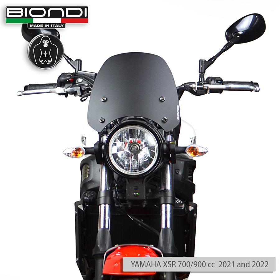 Cupolino Nero Satinato Opaco Mod. Sport (Kit di Montaggio incluso) – YAMAHA XSR 700/900 cc. – 2021 - immagine 2