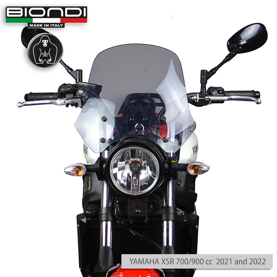 Cupolino Fumè Chiaro Mod. Touring (Kit di Montaggio incluso) – YAMAHA XSR 700/900 cc. – 2021 - immagine 2