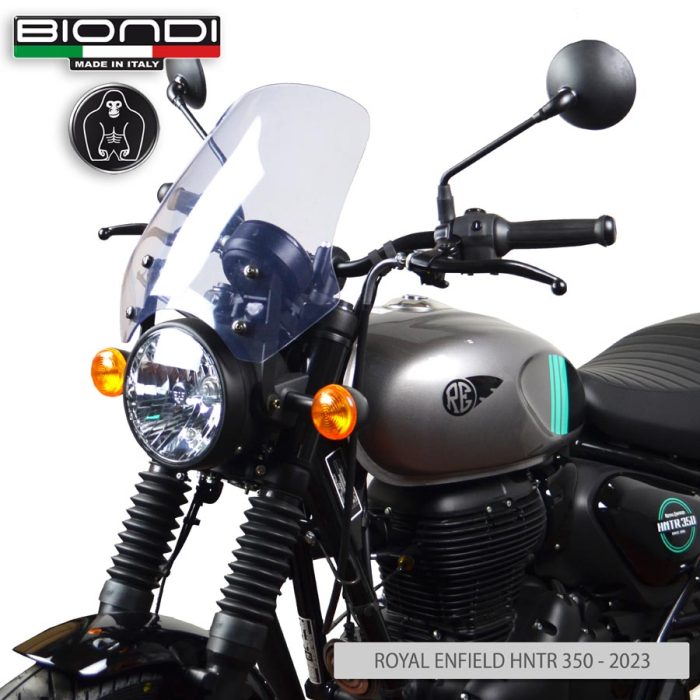 Cupolino Trasparente Mod. Touring (Kit di Montaggio incluso) – ROYAL ENFIELD HUNTER (HNTR) 350 – 2023 - immagine 3