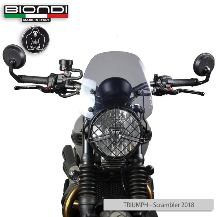 Windshield Smoke Grey Mod. Sport (Mounting kit included) – KAWASAKI Z650 RS (2022->), TRIUMPH Scrambler 900/1200(2018->), Street Scrambler 900 (2017->), Speed 400/400X (2023->), Twin 900/1200 (2016->) - Image 4
