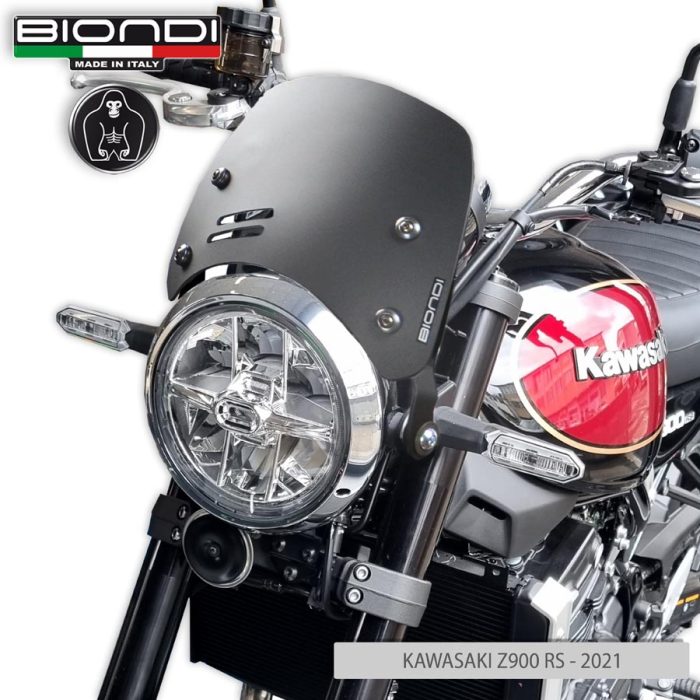 Windshield Satin Matt Black Mod. Caffè (Mounting kit included) – KAWASAKI Z900 RS – 2018-2020 and 2021… - Image 3