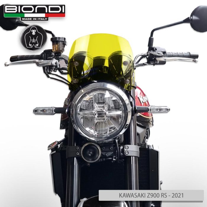 Windshield Yellow Mod. Caffè (Mounting kit included) – KAWASAKI Z900 RS – 2018-2020 and 2021… - Image 2