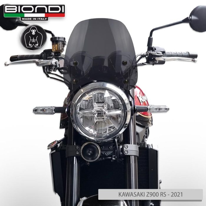Cupolino Fumè Scuro Mod. Sport (Kit di Montaggio incluso) – KAWASAKI Z900 RS – 2018-2020 E 2021… - immagine 2