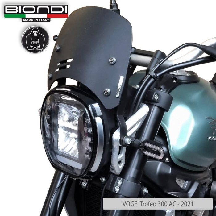 Windshield Satin Matt Black Mod. Caffè (Mounting kit included) – VOGE TROFEO 300/500 AC – 2021 - Image 3