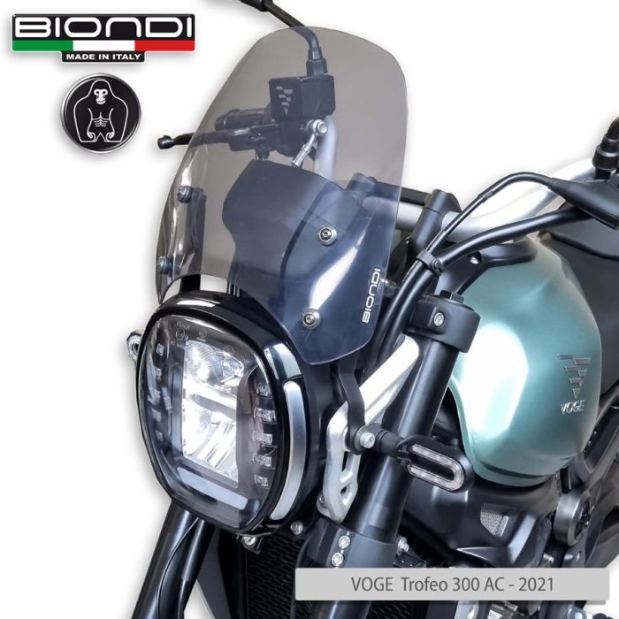Windshield Smoke Grey Mod. Sport (Mounting kit included) – VOGE TROFEO 300/500 AC – 2021 - Image 3