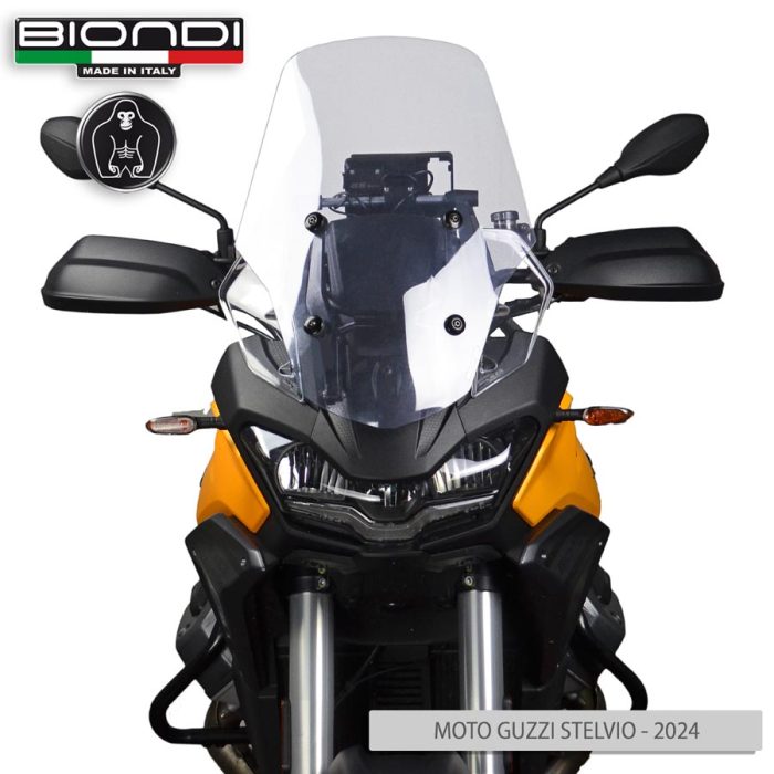 Windshield Transparent Mod. Touring – MOTO GUZZI V100 STELVIO (2024 ->) (+6 cm. compared to the original) - Image 3