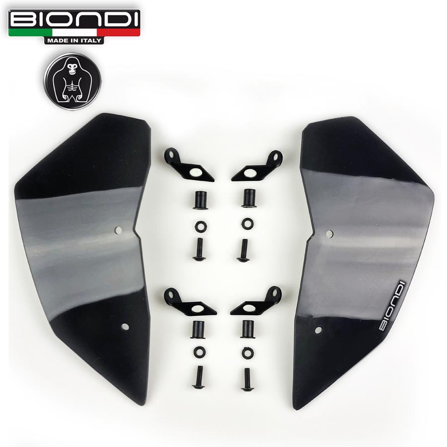 Deflettori aria colore Fumè Scuro (Kit montaggio incluso) – MOTO GUZZI STELVIO E STELVIO PFF (2024 ->) - immagine 3
