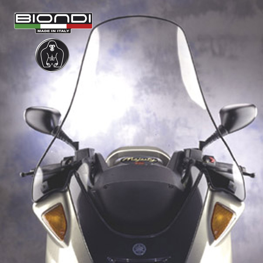 Parabrezza Mod. Club Trasparente (kit montaggio incluso) YAMAHA Majesty 250cc. 1997-1999 - immagine 2