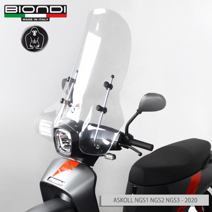 Parabrezza Mod. Club (solo schermo trasparente) -ASKOLL NGS1 NGS2 NGS3 -2020, ITALJET Torpedo 50cc. 1995-2006, KYMCO People 125/150cc. 1998-1999, People 125/150cc. 2000-2004, People 50cc. 1998-nov00, People 50cc. 2000-nov-04 KYMCO->Yup 50 cc.->2007 - immagine 3