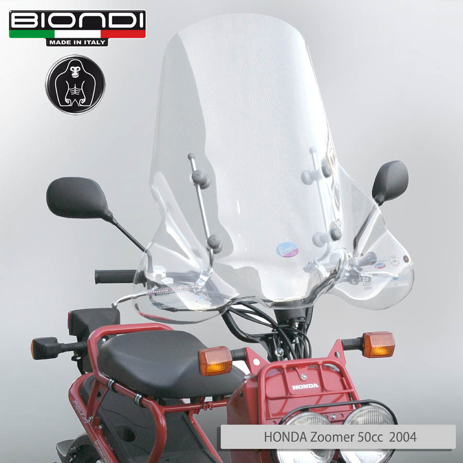 Parabrezza Mod. Club (solo schermo trasparente) - HONDA Zoomer 50cc. 2004, M.B.K. Doodo 125/150cc. 2000, PIAGGIO Skipper 125/150cc. 1999, YAMAHA Teo's 125/150cc. 2000 ... ETC. - immagine 5