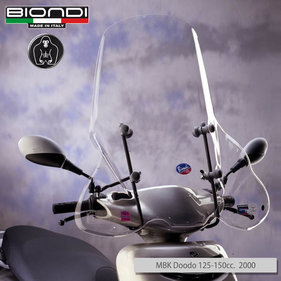 Parabrezza Mod. Club (solo schermo trasparente) - HONDA Zoomer 50cc. 2004, M.B.K. Doodo 125/150cc. 2000, PIAGGIO Skipper 125/150cc. 1999, YAMAHA Teo's 125/150cc. 2000 ... ETC. - immagine 2