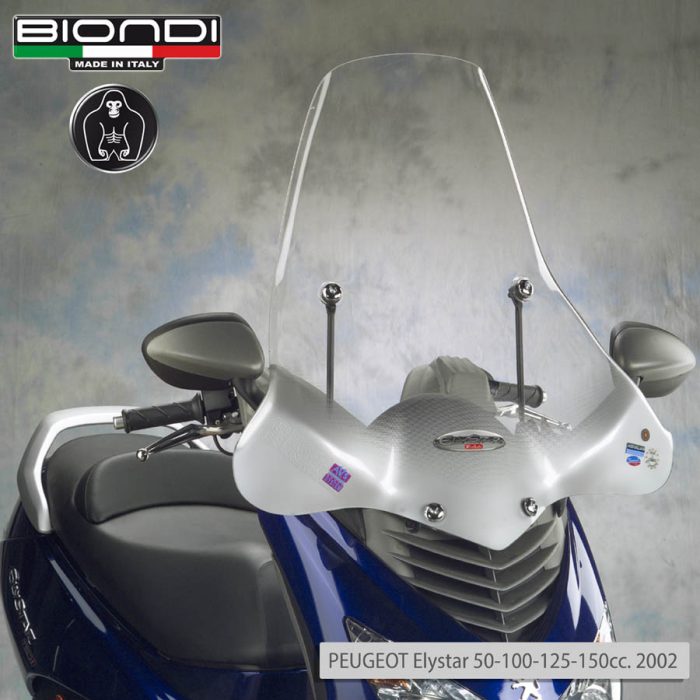 Windscreen for scooter Club Model (Mounting Kit Included) PEUGEOT Elystar 50/100/125/150 cc. 2002 - Image 2