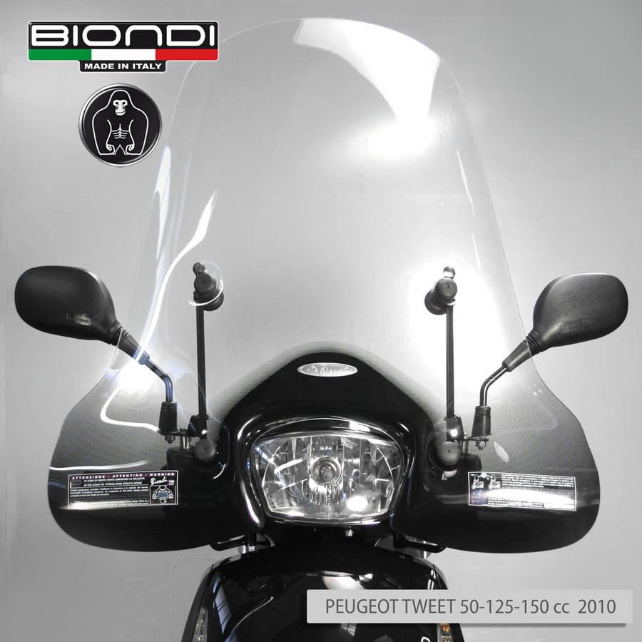Parabrezza Mod. Club (solo schermo trasparente) – PEUGEOT Tweet 50/125/150cc 4T 2010, Tweet 50/125/150cc EVO 2014, PIAGGIO Fly 50/125/150cc. 4T->2012, Fly 50/125/150cc. 2004, Liberty I-GET 50-/125/150cc. 2016, Liberty RST 50/125/200cc. 2004, Liberty S 50- - immagine 3