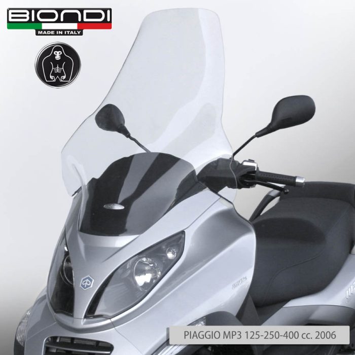 Windscreen for scooter Club Model (transparent screen)PIAGGIO MP3/MP3 TOURING 125/250/400 cc. 2006 - Image 2