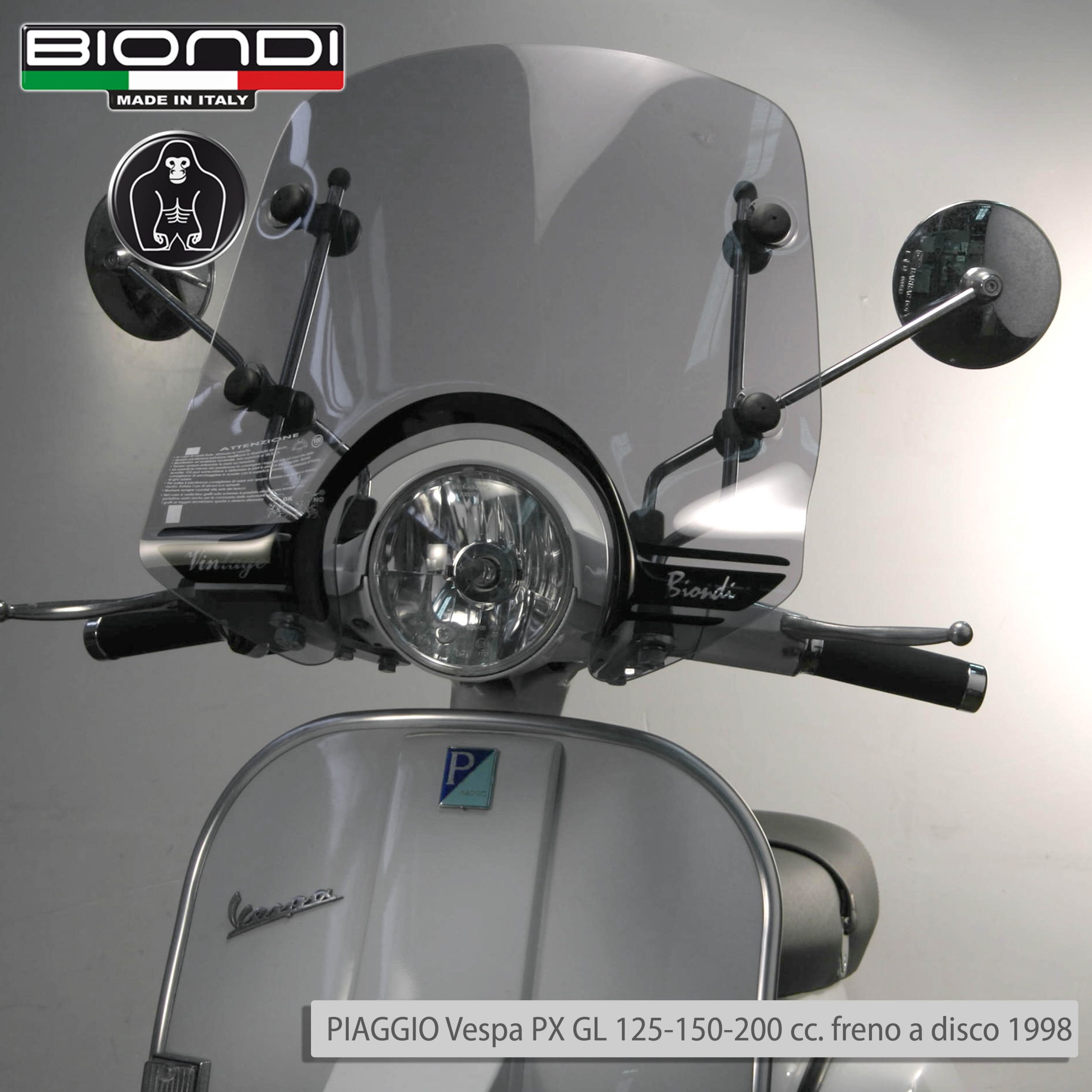 Cupolino Scooter Mod. LITTLE CLUB (solo cupolino) PIAGGIO Vespa GTS… etc. - immagine 9
