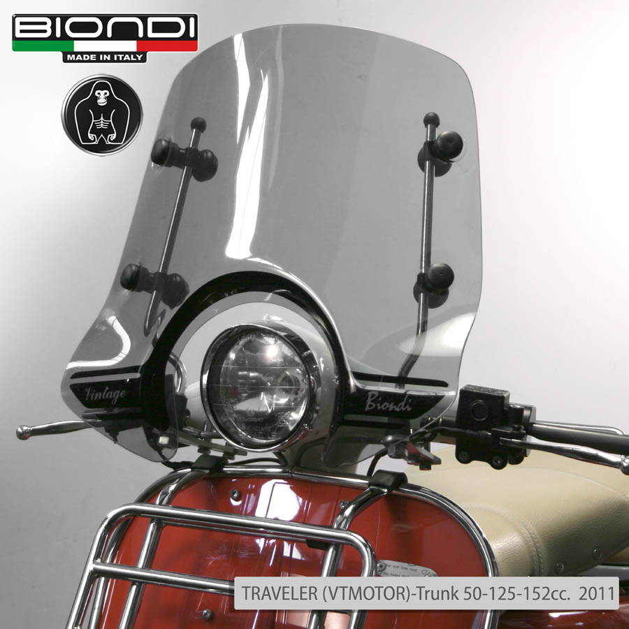 Cupolino Scooter Mod. LITTLE CLUB (solo cupolino) PIAGGIO Vespa GTS… etc. - immagine 11