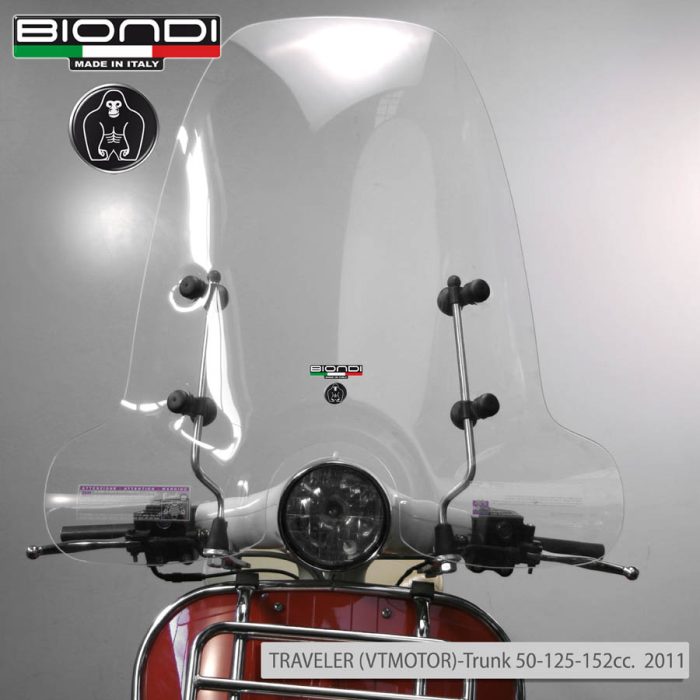Windscreen for scooter Club Model (Only Screen) – Askoll XKP 2023, PIAGGIO->Vespa 125cc. Super 1966, Vespa 50/90cc. 1988, Vespa 50/90cc. 1963, Vespa Primavera 125cc. 1968-1983, Vespa Primavera ET3 125cc. 1976-1990, INNOCENTI Lambretta LI/TV-L-DL 1961->… ETC - Image 5
