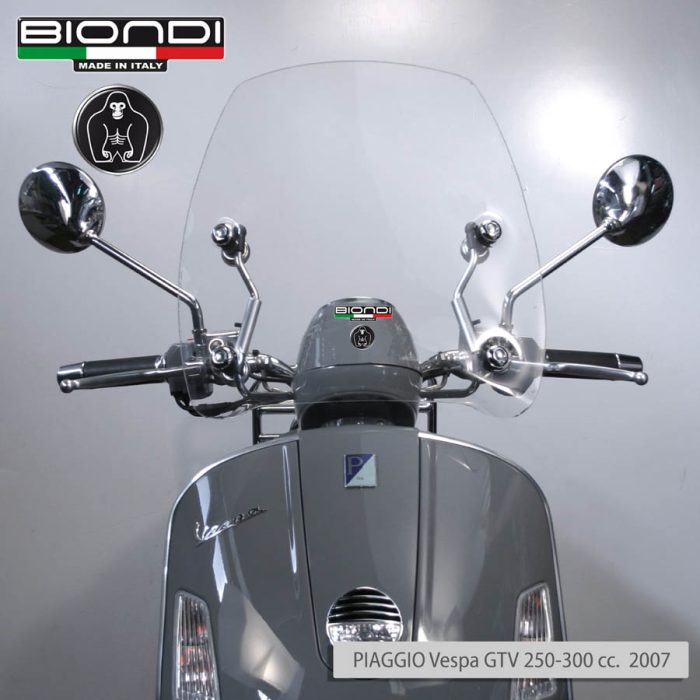 Small Windscreen for scooter (Only Screen) – Vespa GTS SEI GIORNI 300cc. 2017; GTV 250/300cc. 2007-2022 e 2023... - Image 2