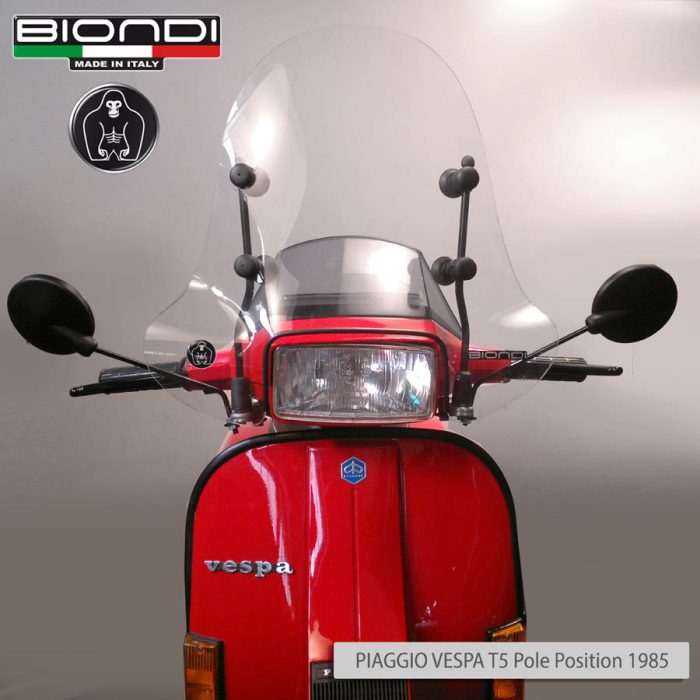 Small Windscreen for scooter Special Touring (Only Screen) – PIAGGIO Vespa T5 Pole Position 125cc. 1985 apr - Image 2