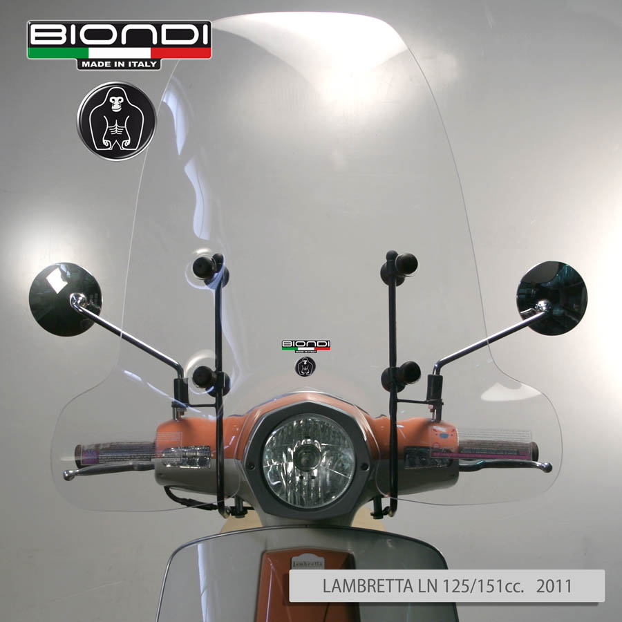 Parabrezza Mod. Club (solo schermo trasparente) – LAMBRETTA LN 125/151cc. 2011 - immagine 2