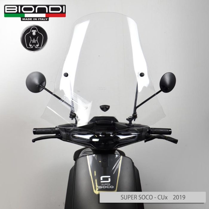 Parabrezza RICAMBIO LASTRA ORIGINALE - HONDA SHi 125/150cc. ABS 2012/2016, SUPER SOCO CUx 2019 (solo schermo trasparente) - immagine 4