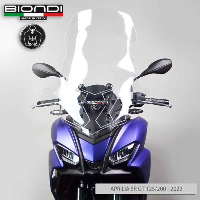 Parabrezza Mod. Club Trasparente (kit montaggio incluso) – APRILIA SR GT 125/200 – 2022 - immagine 2
