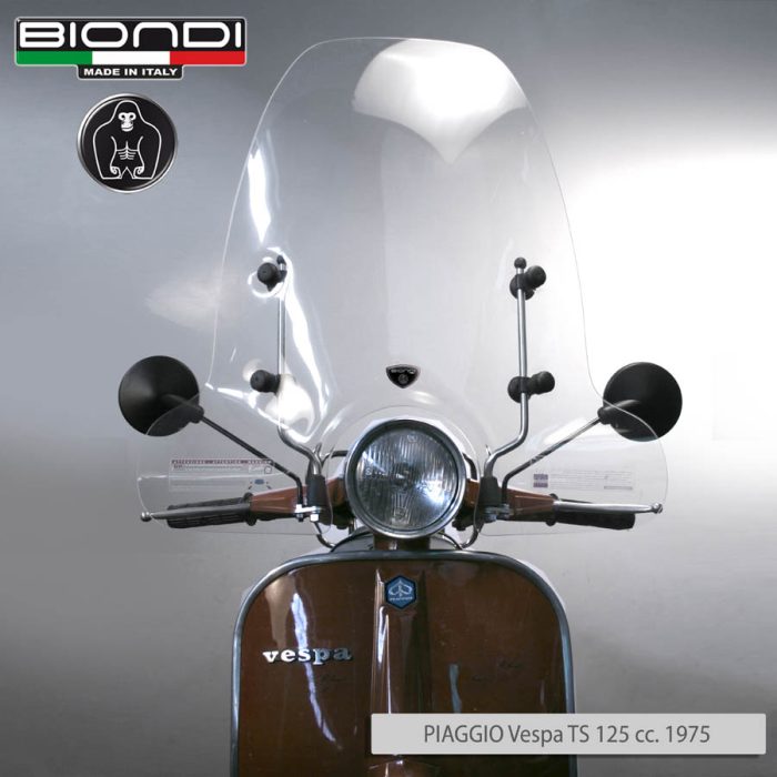 Windscreen for scooter Z… Model (Only Screen) – LML Star Deluxe 125/150cc. 2008, PIAGGIO Vespa Cosa, Vespa FL2 125cc.,Vespa GL 50/90cc., Vespa GTR, Vespa GTS Super 125ie/300cc., Vespa HP 50cc., Vespa LX, Vespa PK ,Vespa Primavera, Vespa PX, Ve - Image 8