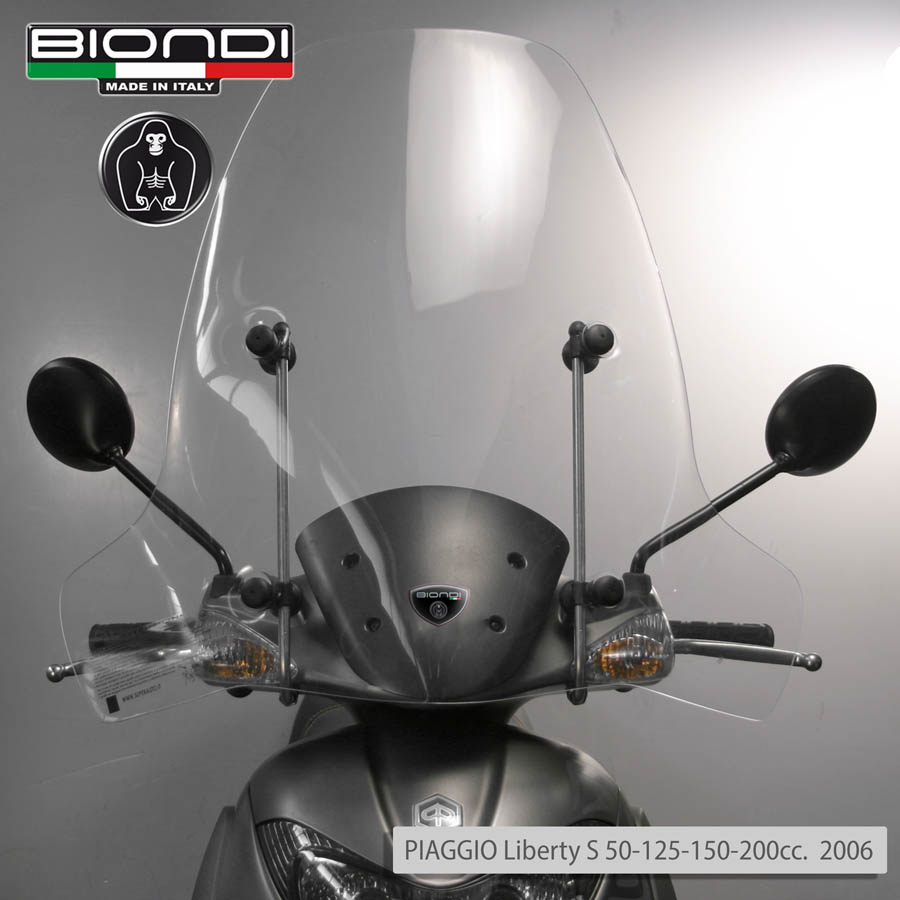 Parabrezza Mod. Z.. (solo schermo trasparente) – APRILIA Sport City, GILERA Runner, KYMCO Agility RS 2T” 50cc. Naked 2011, NIU N-Series 2019, UQi 2019, PIAGGIO Carnaby 125/200cc. 2007, PIAGGIO Liberty S 50-2T/50-4T/125/150/200cc. 2006, PIAGGIO NRG Extreme - immagine 3