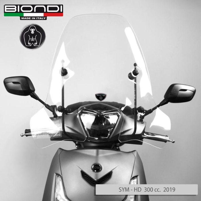 Windscreen for scooter Z… Model (Only Screen) – HONDA SH 300cc., Vision 50/110 cc. 2011, Vision 110cc. 2017-2020 e 2021 e 2023, OVER/KL b3 125cc., SYM HD 300cc. 2019… ETC - Image 2