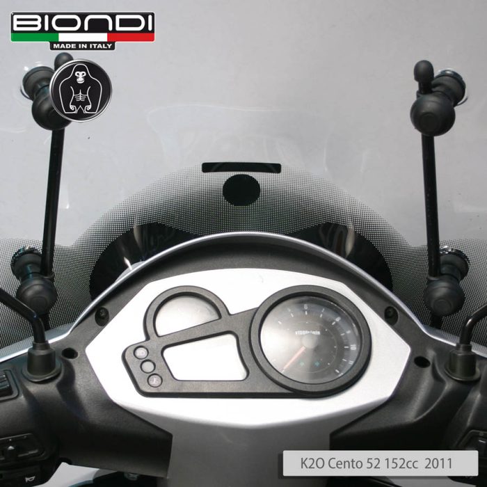 Mounting Kit for Screens - K2O Cento 25 125 cc. 2011, K2O Cento 52 152 cc. 2011, MOTO BELLINI Moto Bellini 125/150 cc. 2012